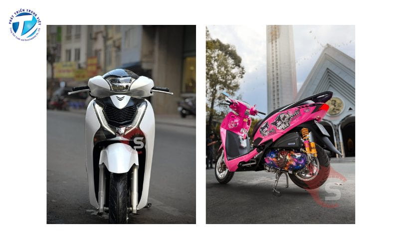 Mẫu dán decal xe đẹp, hiện đại và cá tính